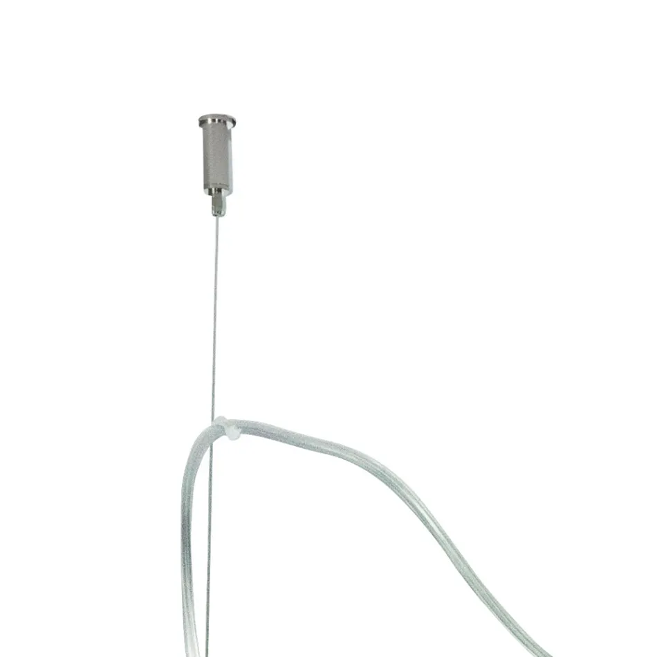 Lustre veneziano descentralizado com três lâmpadas, fabricado na Itália - Soffio Viadurini