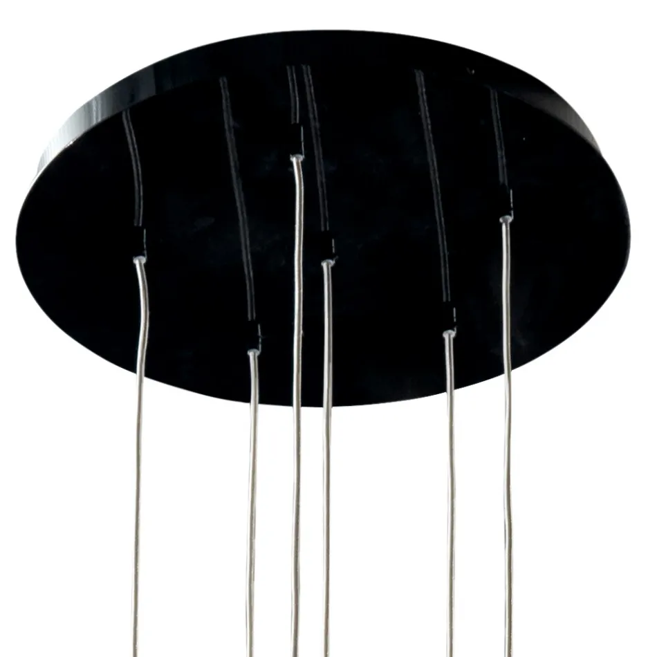 Lustre de design com 6 abajures Grilli Mathusalem made in Italy Viadurini