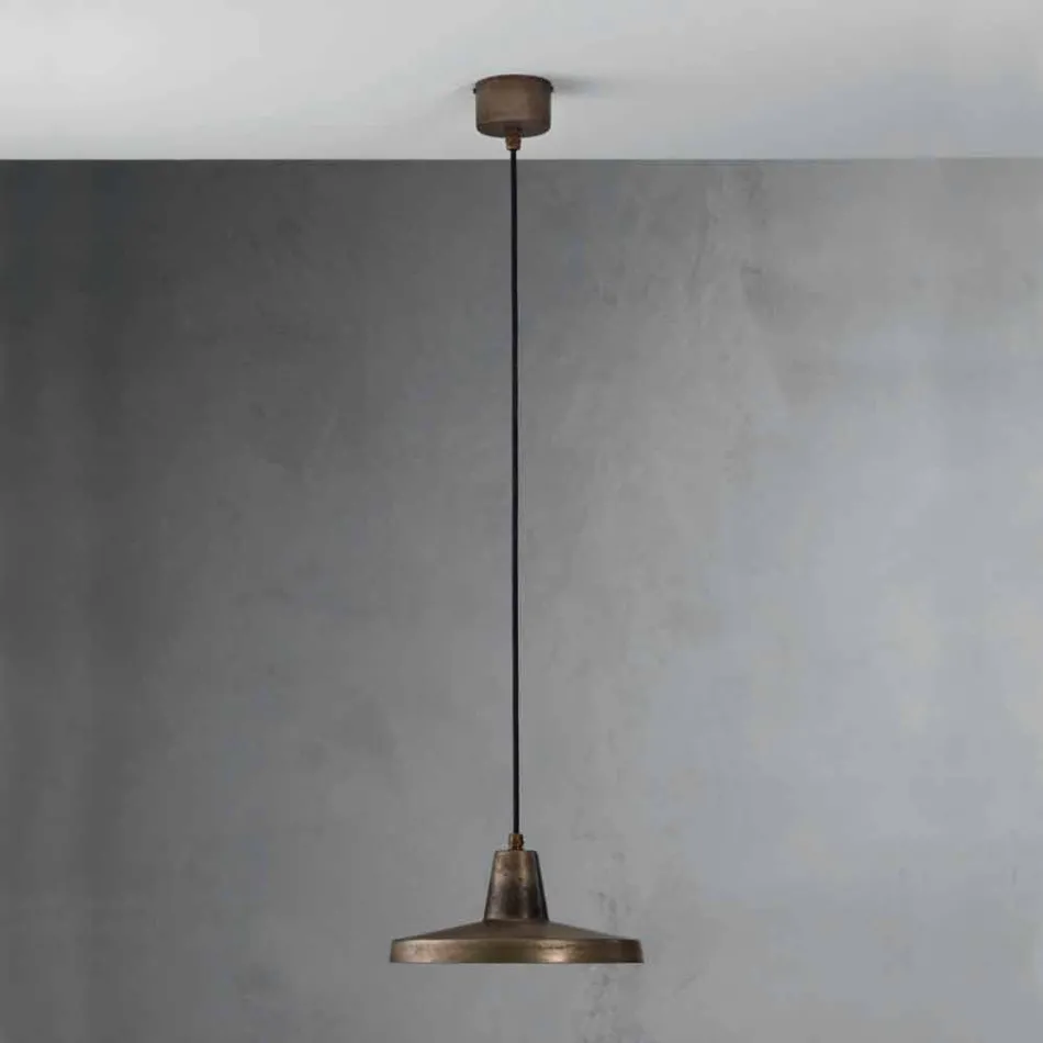 Lustre de design de estilo industrial em ferro antigo Monica Viadurini