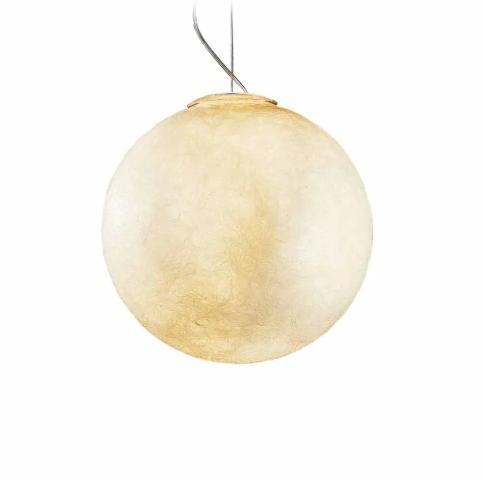 Lustre de design moderno In-es.artdesign Lua branca em nebulite Viadurini