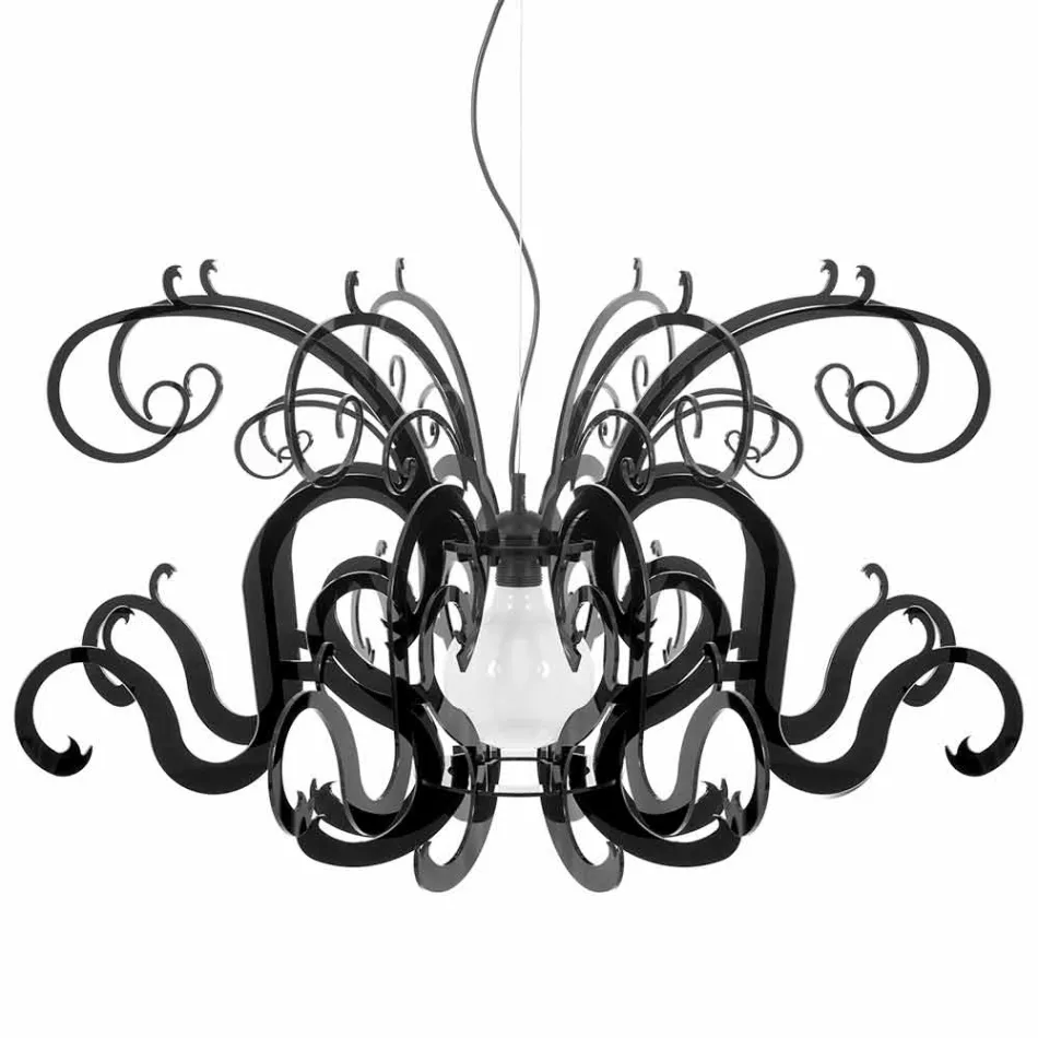 Lustre de plexiglass de design moderno feito na Itália, Malito Viadurini