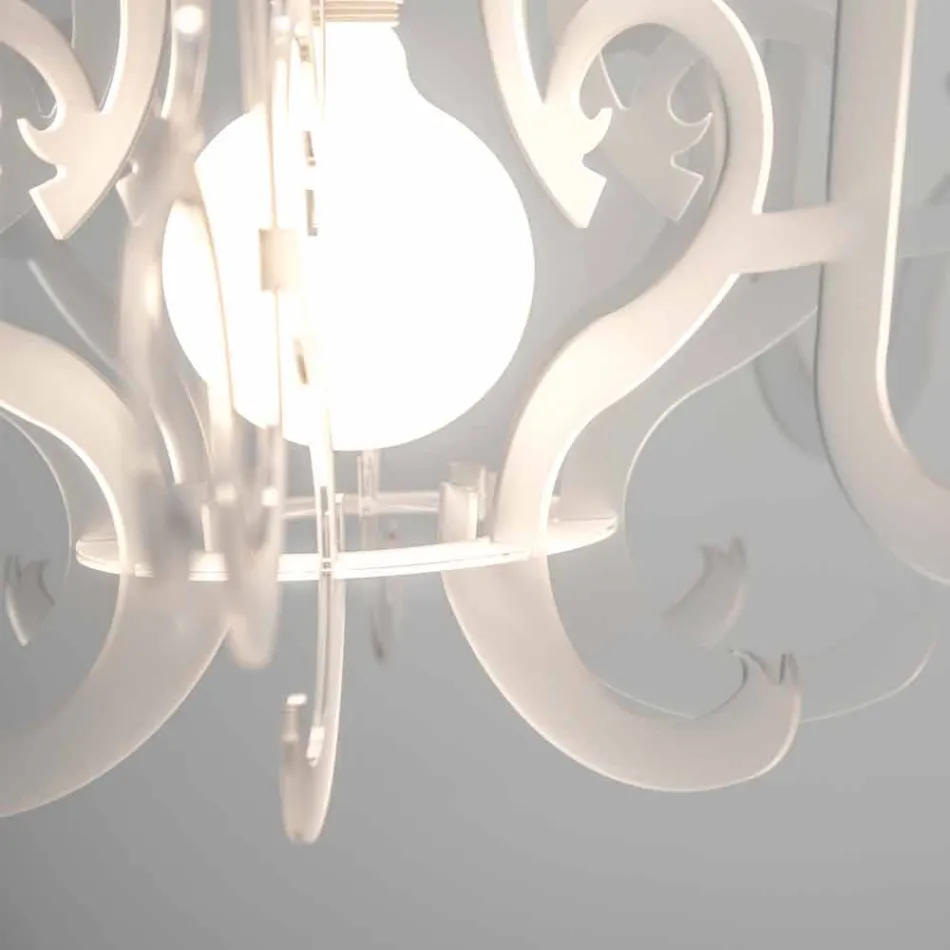 Lustre de plexiglass de design moderno feito na Itália, Malito Viadurini