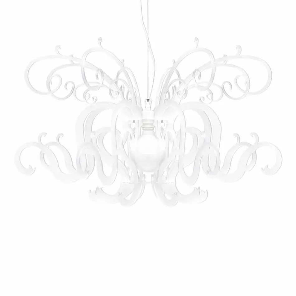 Lustre de plexiglass de design moderno feito na Itália, Malito Viadurini