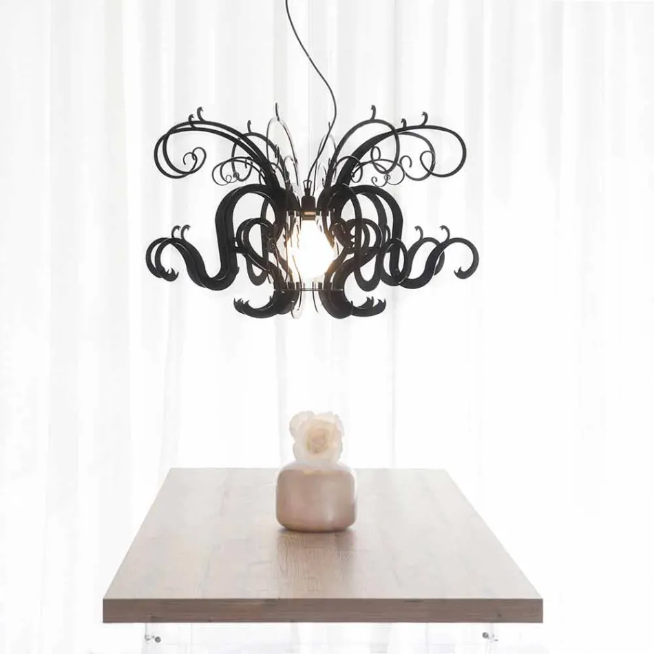 Lustre de plexiglass de design moderno feito na Itália, Malito Viadurini