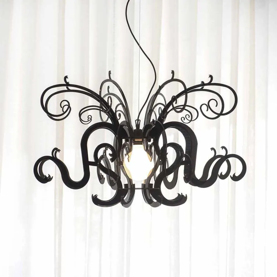 Lustre de plexiglass de design moderno feito na Itália, Malito Viadurini