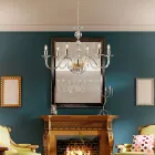 Lustre de vidro e strass fabricado na Itália para decoração de interiores - Madrid Viadurini