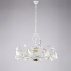 Lustre de ferro laqueado cor marfim, fabricado na Itália, para decoração de interiores - Marrakech Viadurini