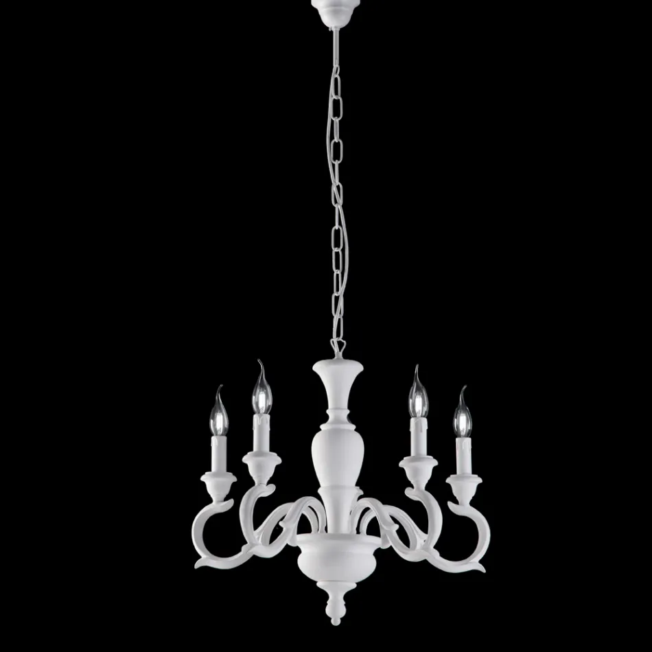 Lustre de madeira fabricado na Itália para decoração de interiores - Florença Viadurini