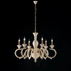 Lustre de madeira fabricado na Itália para decoração de interiores - Florença Viadurini