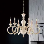 Lustre de madeira fabricado na Itália para decoração de interiores - Florença Viadurini
