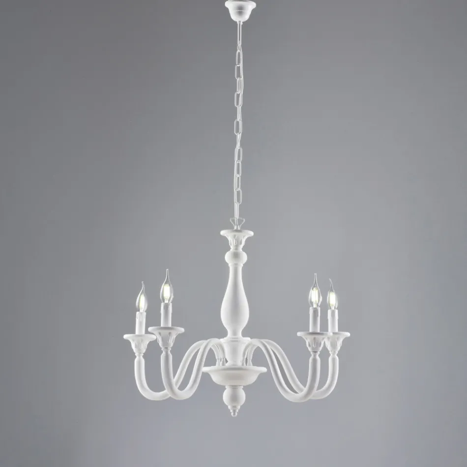 Lustre de madeira fabricado na Itália para decoração de interiores - Siena Viadurini