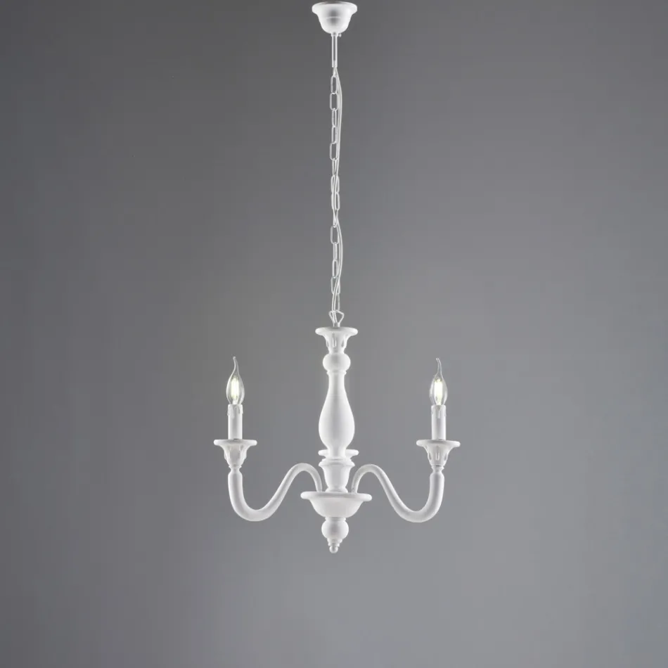 Lustre de madeira fabricado na Itália para decoração de interiores - Siena Viadurini