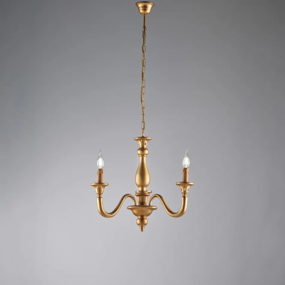 Lustre de madeira fabricado na Itália para decoração de interiores - Siena Viadurini