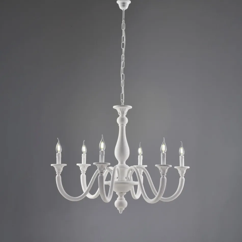 Lustre de madeira fabricado na Itália para decoração de interiores - Siena Viadurini