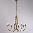 Lustre de metal branco para iluminar espaços sofisticados – Roccia Viadurini