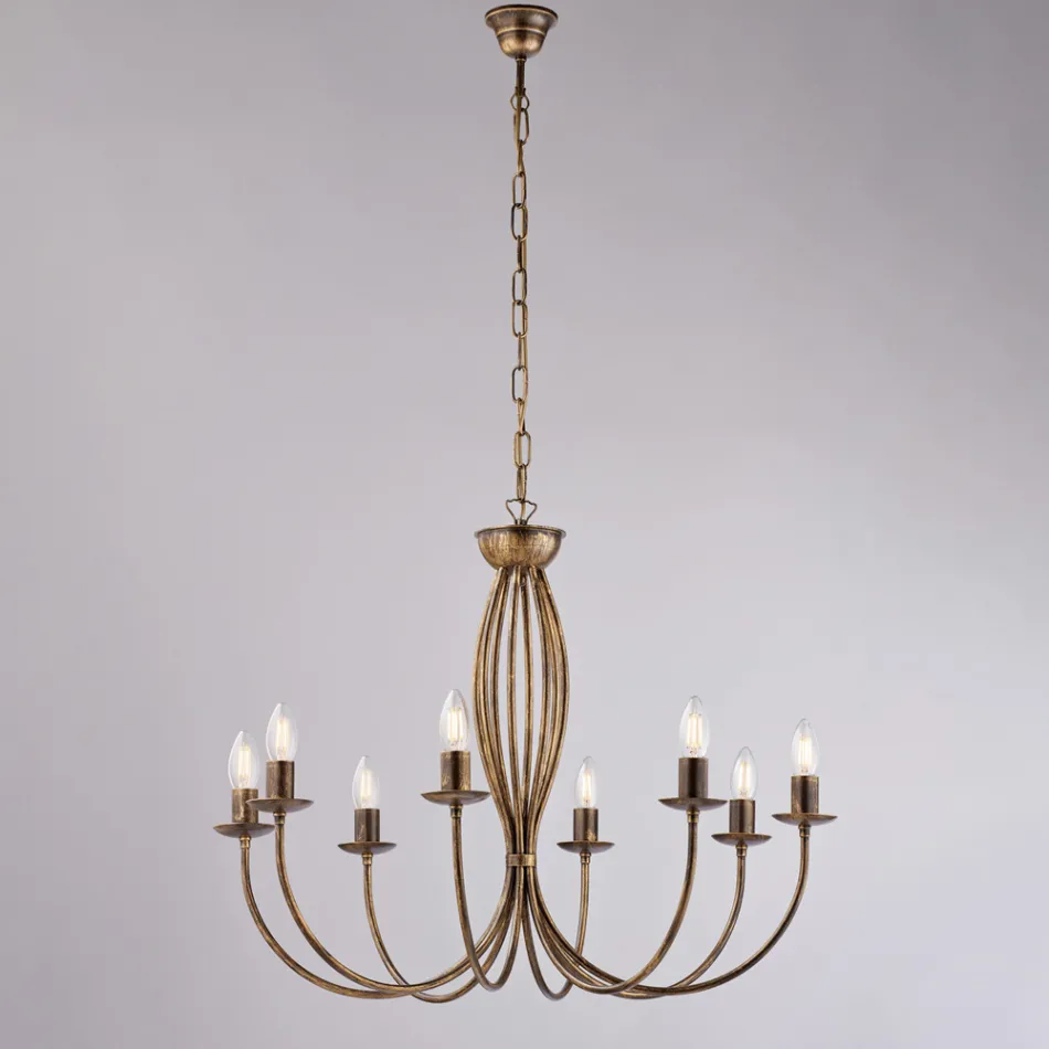 Lustre de metal branco para iluminar espaços sofisticados – Roccia Viadurini