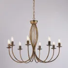 Lustre de metal branco para iluminar espaços sofisticados – Roccia Viadurini