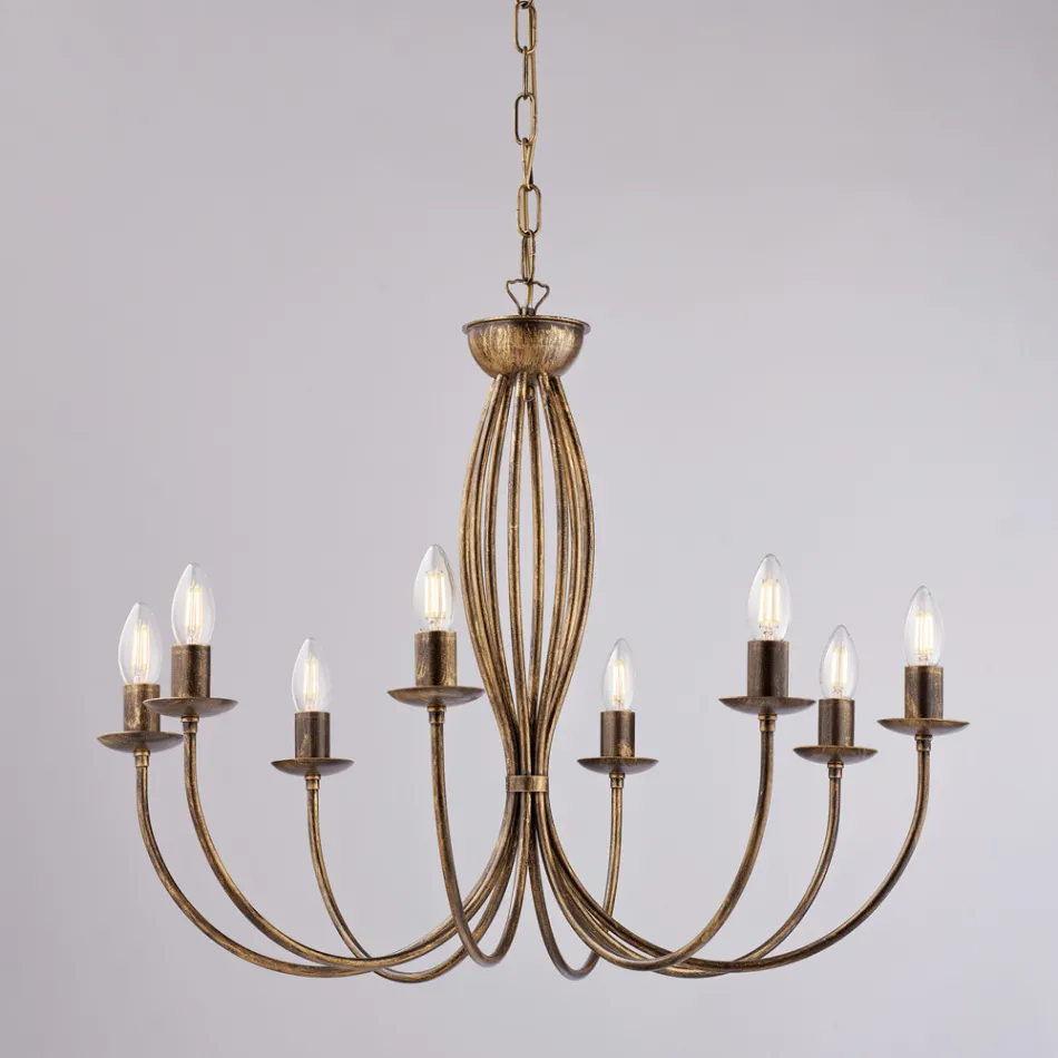 Lustre de metal branco para iluminar espaços sofisticados – Roccia Viadurini