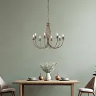 Lustre de metal branco para iluminar espaços sofisticados – Roccia Viadurini