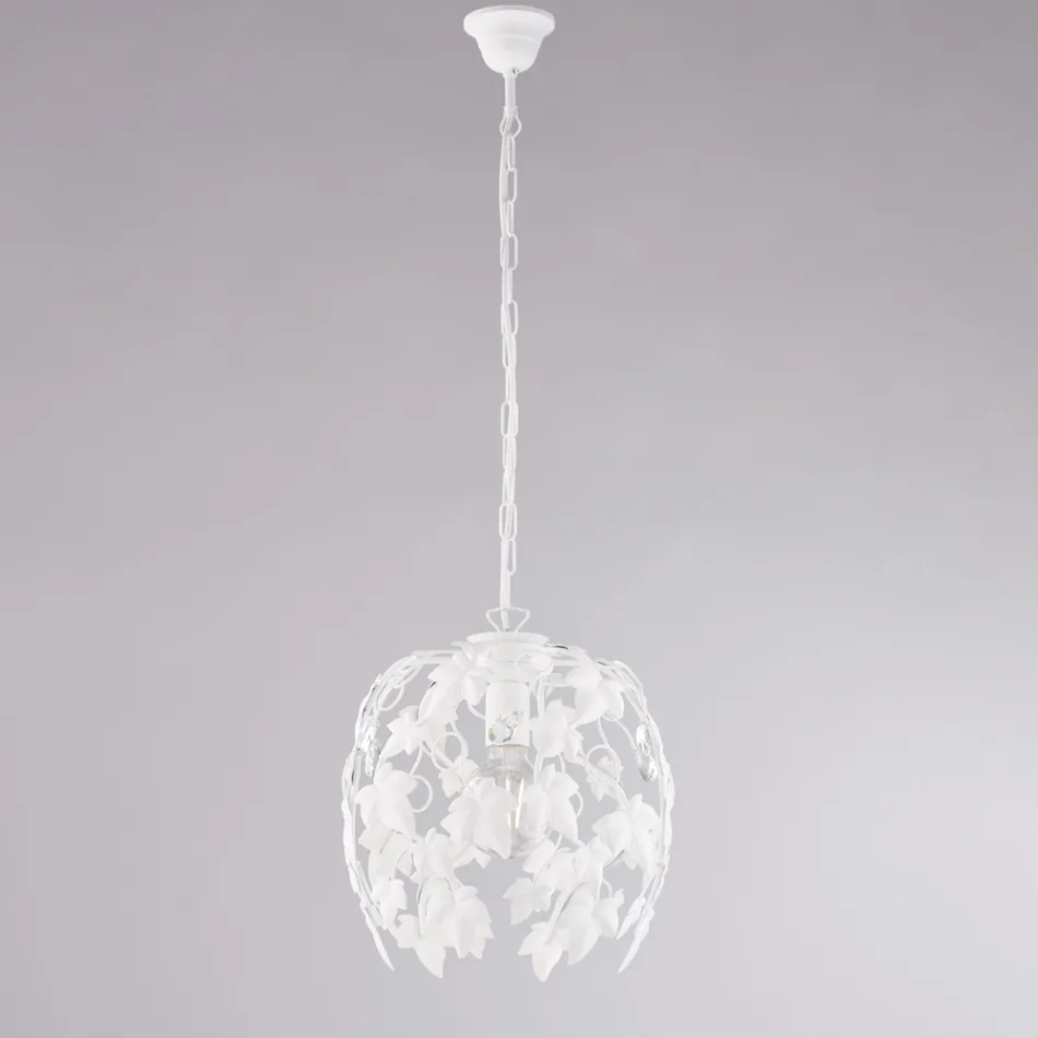 Lustre de metal com pingentes de cristal para interiores elegantes – Orchidea Viadurini