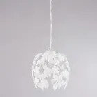 Lustre de metal com pingentes de cristal para interiores elegantes – Orchidea Viadurini