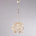 Lustre de metal com strass de cristal para interiores elegantes – Orchidea