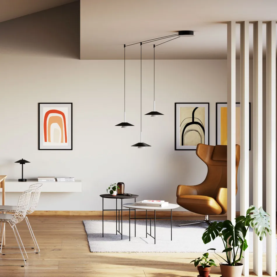 Lustre de Metal com Vários Acabamentos Fabricado na Itália - Mira Viadurini