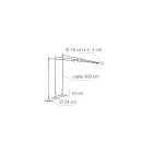 Lustre de Metal com Vários Acabamentos Fabricado na Itália - Mira Viadurini