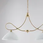 Eclisse: Um lustre de metal e cerâmica branca para interiores elegantes. Viadurini