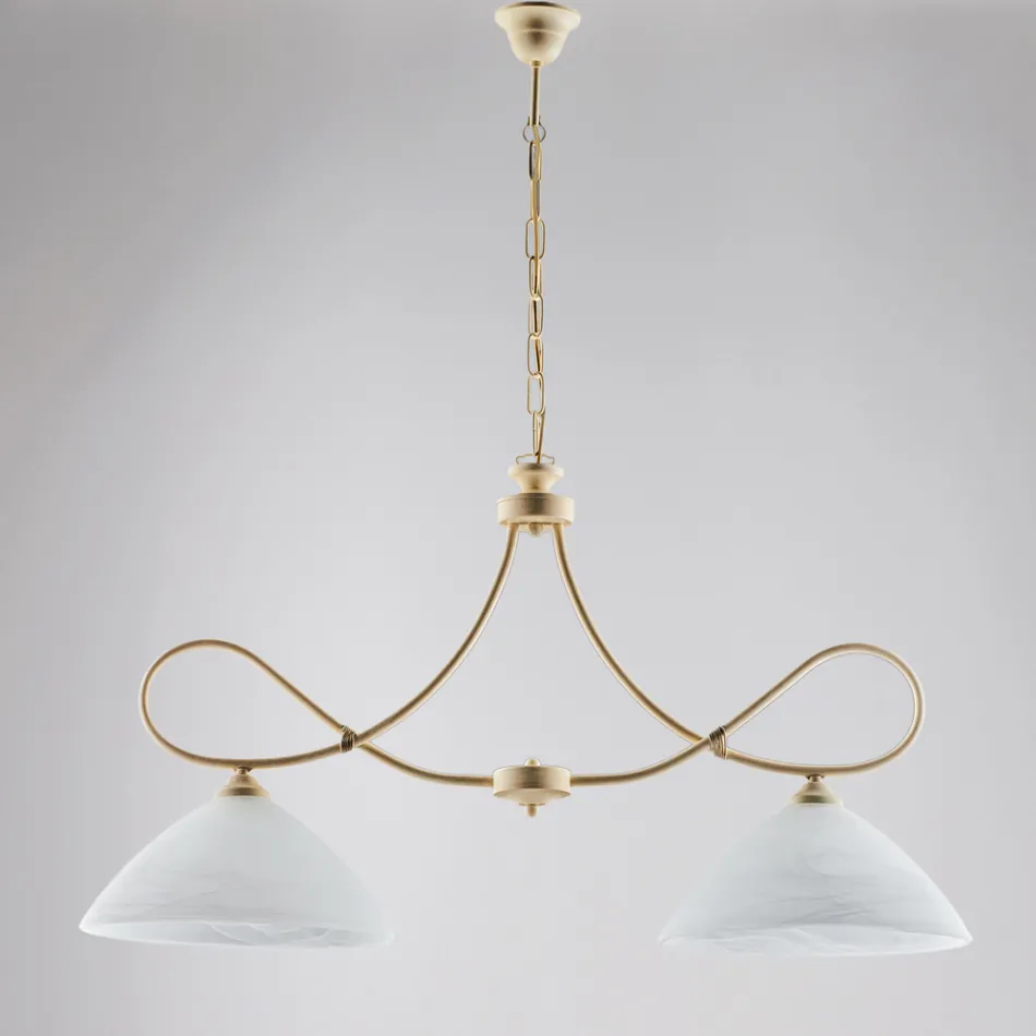 Eclisse: Um lustre de metal e cerâmica branca para interiores elegantes. Viadurini