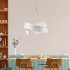 Asteroid: Um lustre de metal preto e vidro para espaços modernos. Viadurini