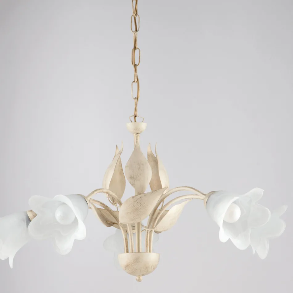 Lustre de metal e vidro para iluminar interiores sofisticados – Sirio Viadurini