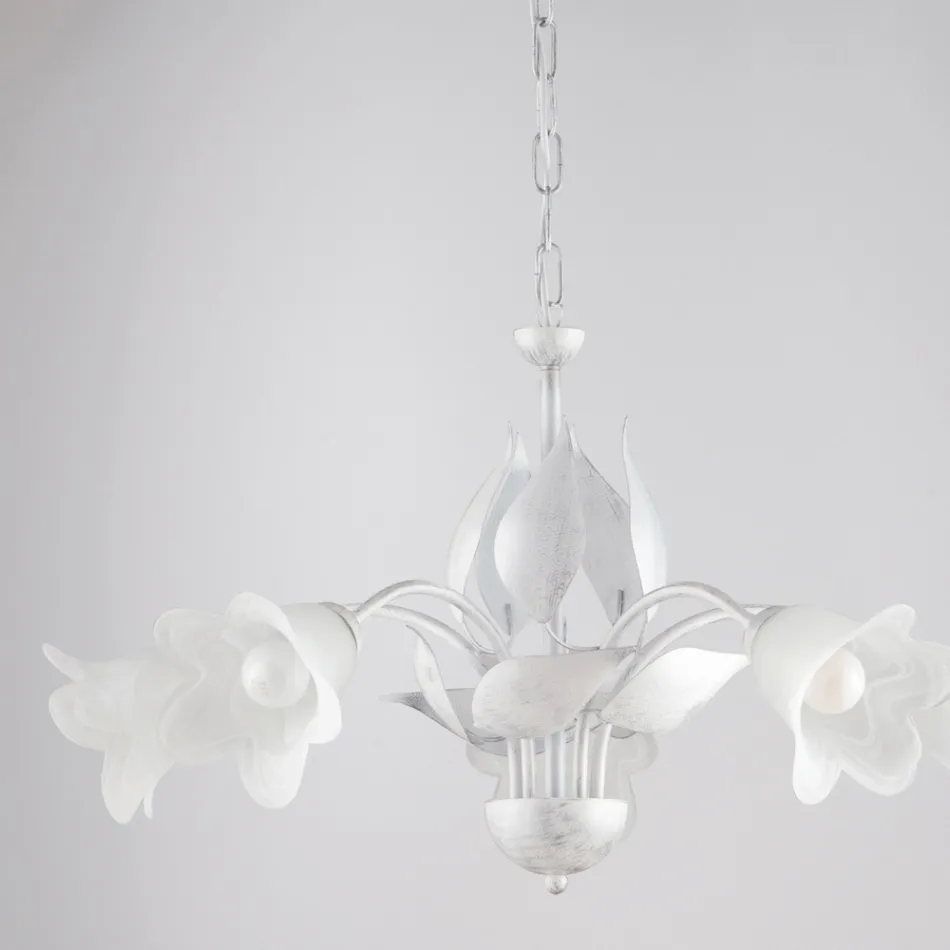 Lustre de metal e vidro para iluminar interiores sofisticados – Sirio Viadurini