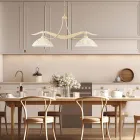 Lustre de vidro e metal com 2 lâmpadas para iluminação interna - Musca Viadurini