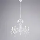 Lustre metálico para interiores luminosos e acolhedores – Perla Viadurini