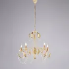 Lustre metálico para interiores luminosos e acolhedores – Perla Viadurini