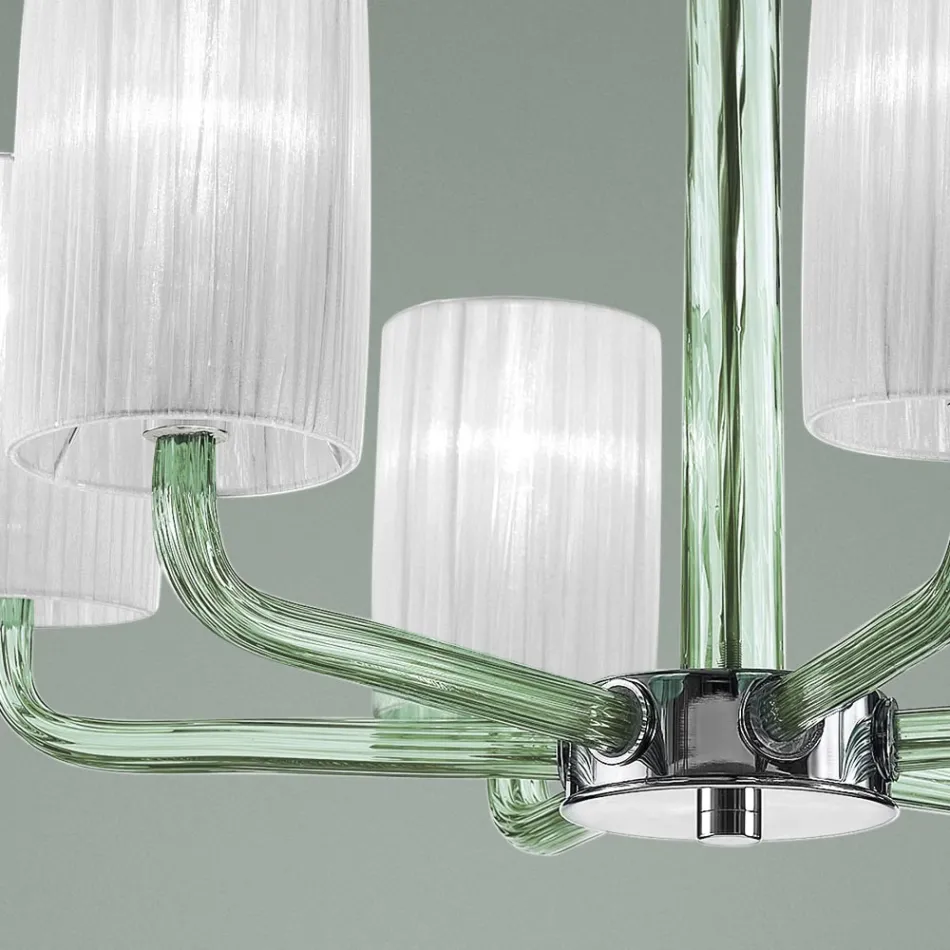 Lustre em Veneza Vidro e Metal Feito à Mão na Itália - Graham Viadurini