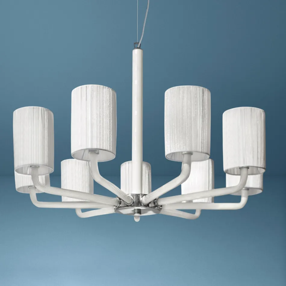 Lustre em Veneza Vidro e Metal Feito à Mão na Itália - Graham Viadurini