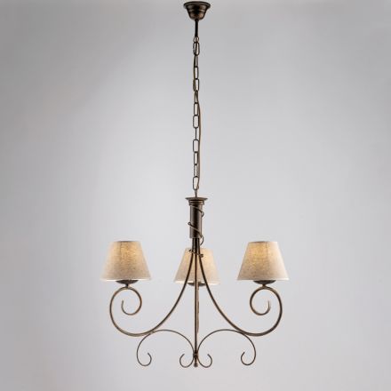 Lustre de vidro e metal com duas lâmpadas para espaços sofisticados – Draco Viadurini