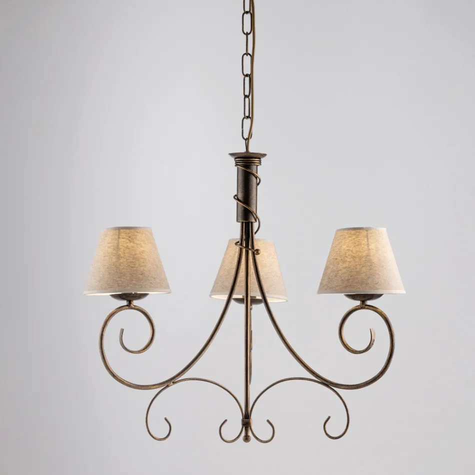 Lustre de vidro e metal com duas lâmpadas para espaços sofisticados – Draco Viadurini