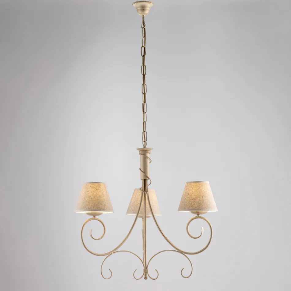 Lustre de vidro e metal com duas lâmpadas para espaços sofisticados – Draco Viadurini