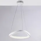 Lustre de vidro branco e metal para iluminar interiores elegantes – Voyager Viadurini