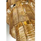 Candelabro moderno 12 luzes em vidro artesanal de luxo italiano - Valadier Viadurini