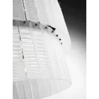 Candelabro moderno 12 luzes em vidro artesanal de luxo italiano - Valadier Viadurini