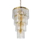 Candelabro moderno 12 luzes em vidro artesanal de luxo italiano - Valadier Viadurini