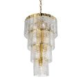 Candelabro moderno 12 luzes em vidro artesanal de luxo italiano - Valadier