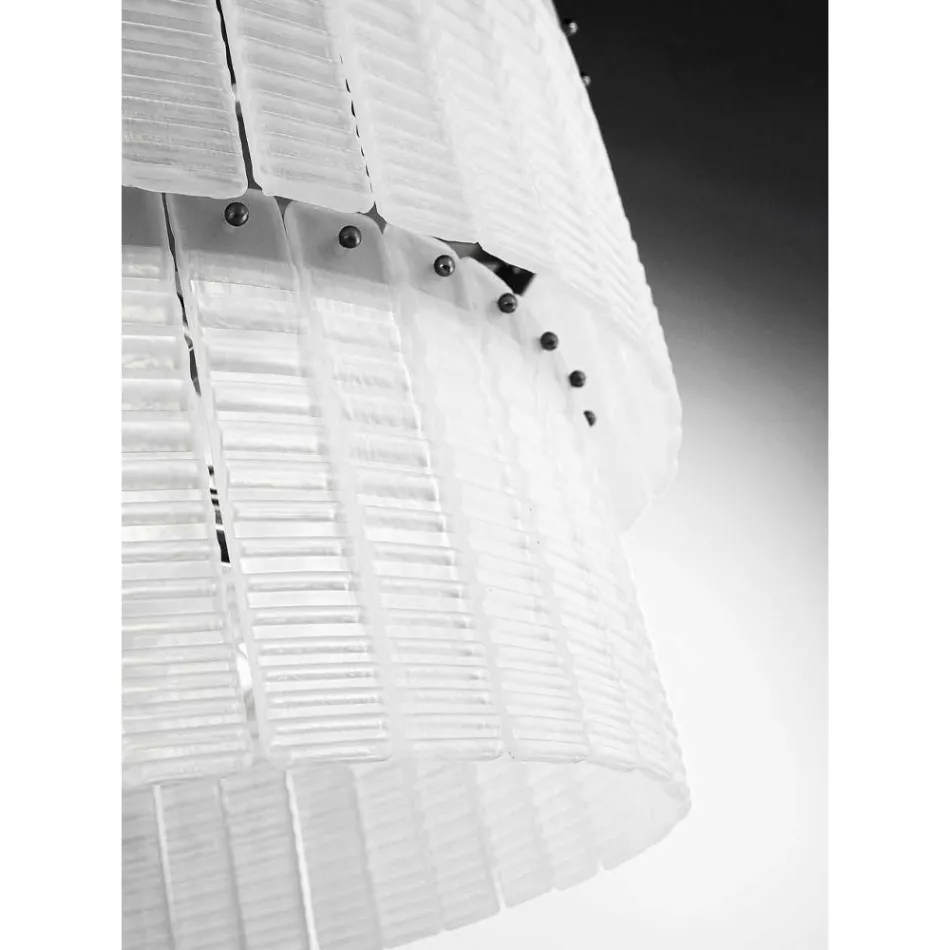 Candelabro moderno 36 luzes em vidro artesanal de luxo italiano - Valadier Viadurini