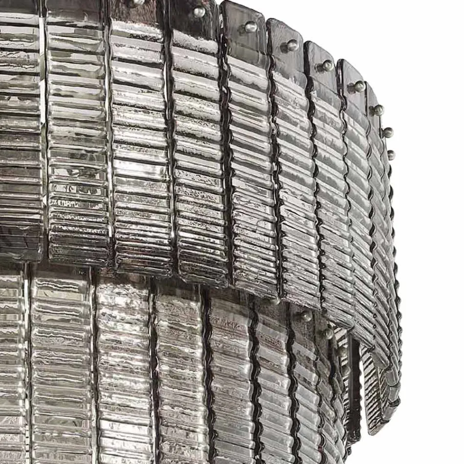 Candelabro moderno 36 luzes em vidro artesanal de luxo italiano - Valadier Viadurini