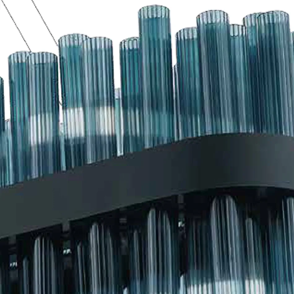 Candelabro de vidro soprado artesanal italiano de luxo moderno - Maesta Viadurini