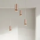 Lustre Moderno em Alumínio Pintado a Pó e Cabo Ajustável - Buxus Viadurini